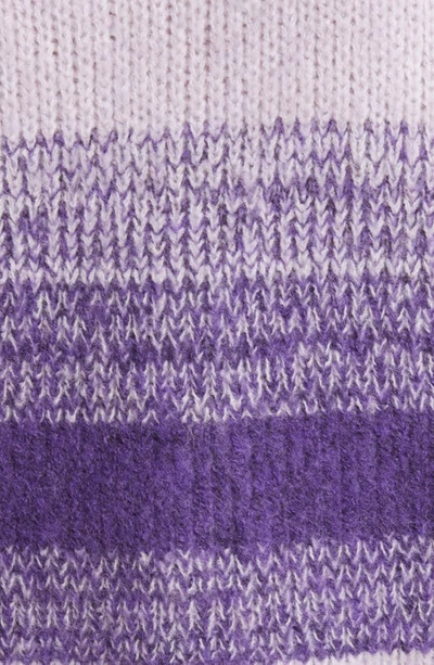 Wit & Wisdom Ombré Stripe Turtleneck Sweater In Mocha Multi