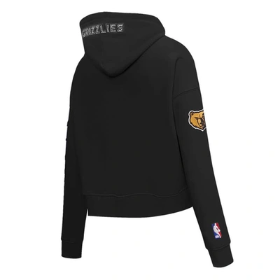 Shop Pro Standard Black Memphis Grizzlies 2023/24 City Edition Cropped Pullover Hoodie