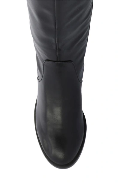 Journee Collection Wide Width Extra Wide Calf Womens Romilly Tru Comfort Foam Stacked Block Heel Round Toe Boots In Black
