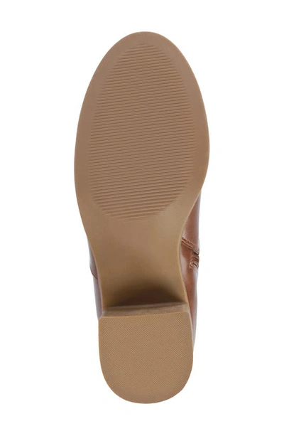 Journee Collection Wide Width Extra Wide Calf Womens Romilly Tru Comfort Foam Stacked Block Heel Round Toe Boots In Brown