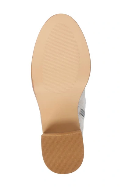 Journee Collection Wide Width Extra Wide Calf Womens Romilly Tru Comfort Foam Stacked Block Heel Round Toe Boots In Stone