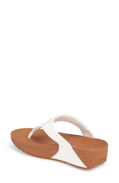 Shop Fitflop Lulu Flip Flop In Urban White