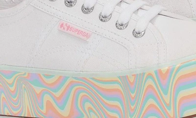 Shop Superga 2790 Multicolor Platform Sneaker In White Multicolor Pastel