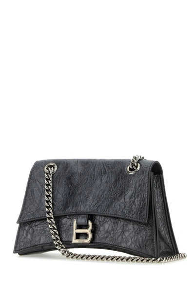 Shop Balenciaga Shoulder Bags In Steelgrey