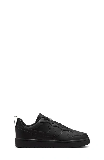 Shop Nike Kids' Court Borough Low Recraft Sneaker In Black/ Black/ Black
