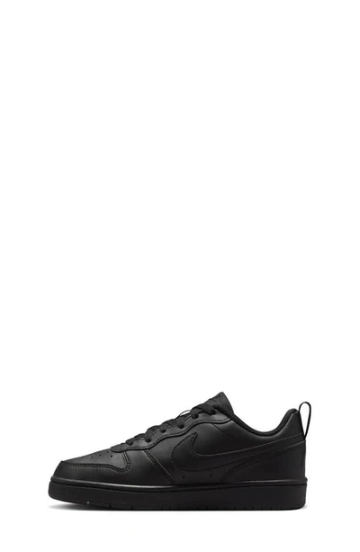 Shop Nike Kids' Court Borough Low Recraft Sneaker In Black/ Black/ Black