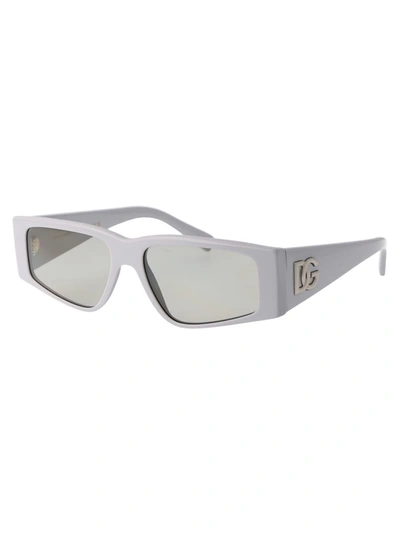 Shop Dolce & Gabbana Sunglasses In 341887 Light Grey