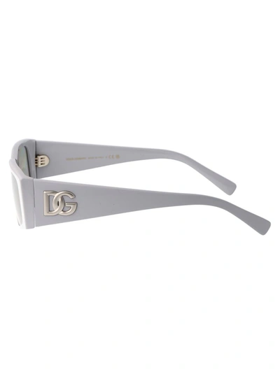 Dolce & Gabbana Dolce And Gabbana Light Grey Rectangular Men's Sunglasses Dg4453f 341887 55 In Gray