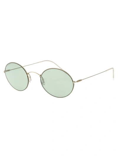 Shop Giorgio Armani Sunglasses In 3002/2 Pale Gold