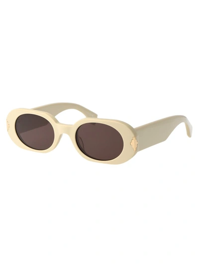 Shop Marcelo Burlon County Of Milan Sunglasses In 6160 Beige