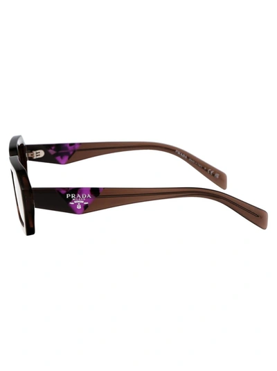 Shop Prada Sunglasses In 17o60b Brown Transparent