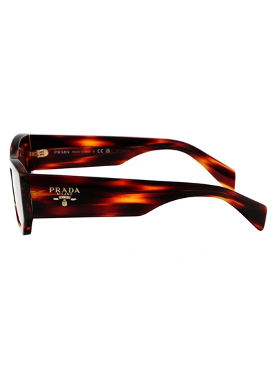 Shop Prada Sunglasses In 13o80b Havana Red