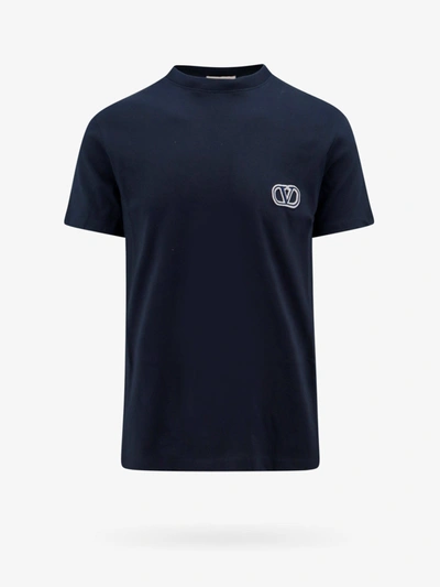 Shop Valentino T-shirt In Blue
