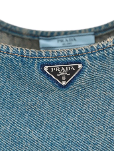 Shop Prada Top In Blue