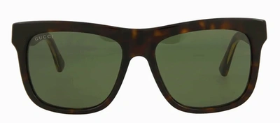 Shop Gucci Gg0158sn 002 Square Sunglasses In Green