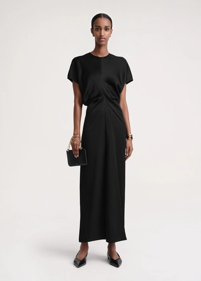 Shop Totême Slouch Waist Dress Black