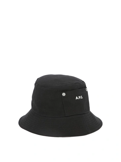 Shop Apc A.p.c. "thais" Bucket Hat In Black