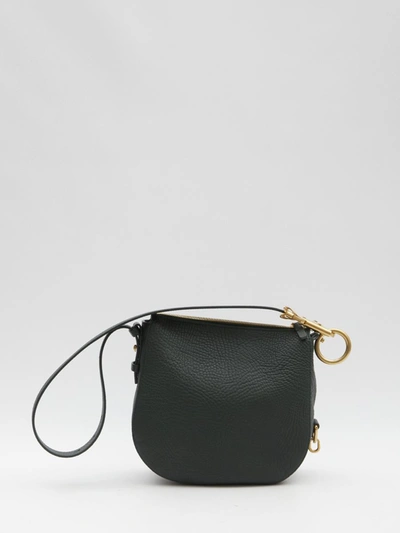 Shop Burberry Small Knight Bag In Green
