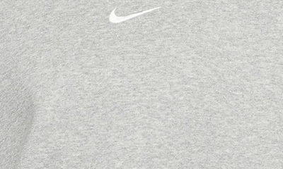 Shop Nike Phoenix Fleece Crewneck Sweatshirt In Dk Grey Heather/ Sail