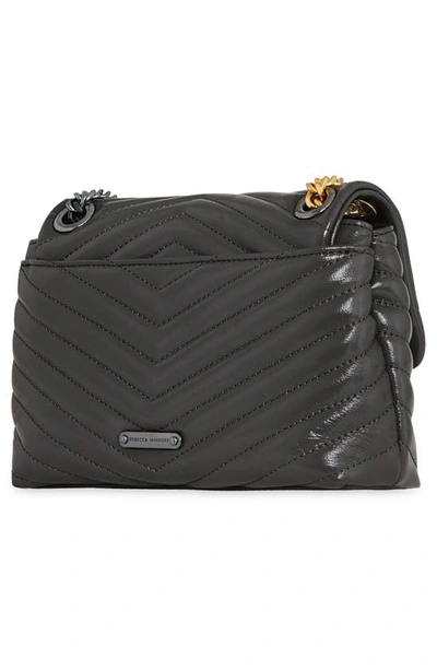 Shop Rebecca Minkoff Edie Quilted Leather Bag In Elephant