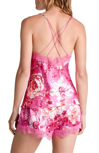 Shop In Bloom By Jonquil My Valentine Camisole Short Pajamas In Hot Pink