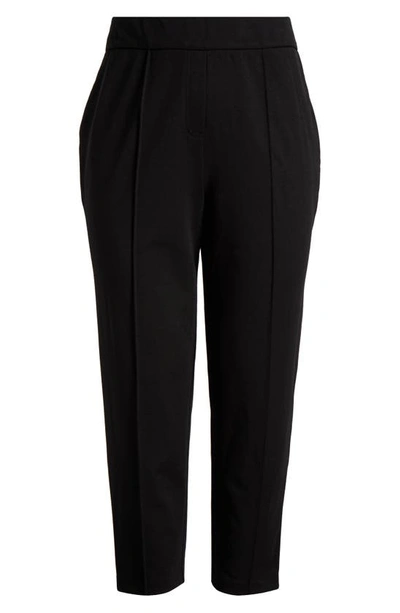 Shop Tahari Pintuck Pants In Black