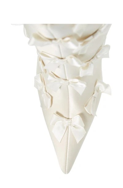 Azalea Wang Taf Pointed Toe Bootie In Cream
