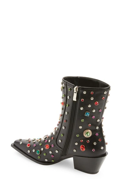 Azalea Wang Sprinkles Pointed Toe Bootie In Black