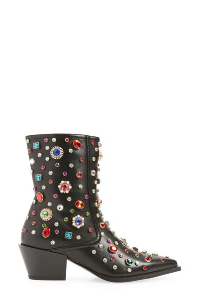 Azalea Wang Sprinkles Pointed Toe Bootie In Black