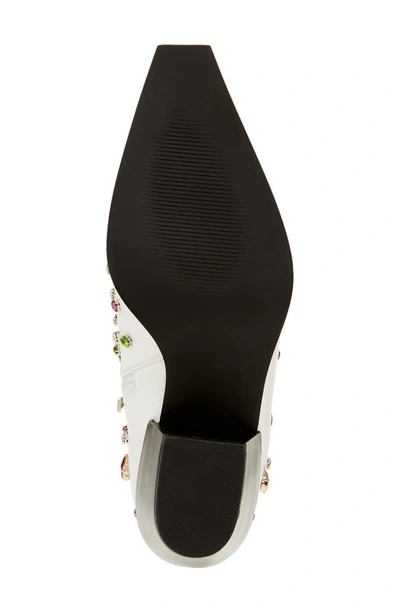Azalea Wang Sprinkles Pointed Toe Bootie In White