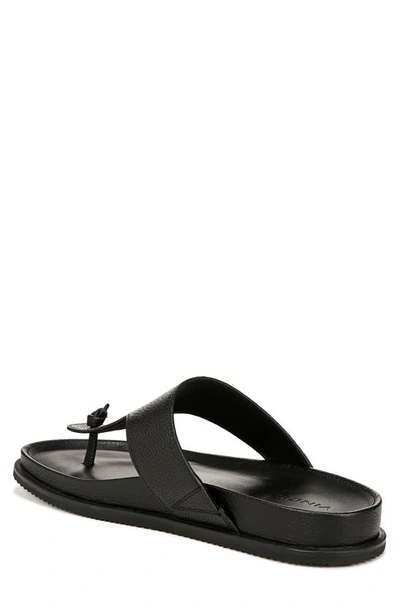 Shop Vince Diego Leather Slide Sandal In Black 2