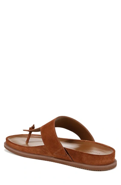 Shop Vince Diego Leather Slide Sandal In Coriander Tan