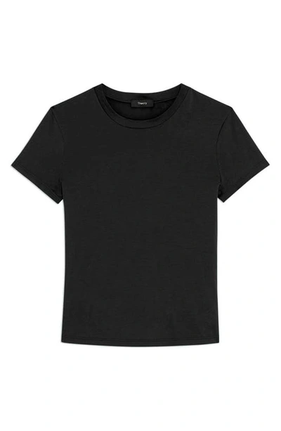 Shop Theory Tiny Apex Organic Pima Cotton T-shirt In Black