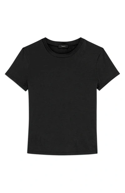 Theory Tiny Apex Organic Pima Cotton T-shirt In Black