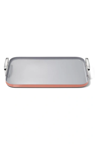 Caraway Ceramic Nonstick Double Burner Griddle In Terracotta