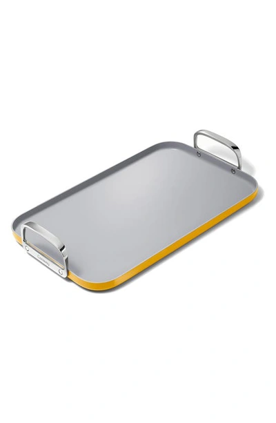 Shop Caraway Ceramic Nonstick Double Burner Griddle In Marigold