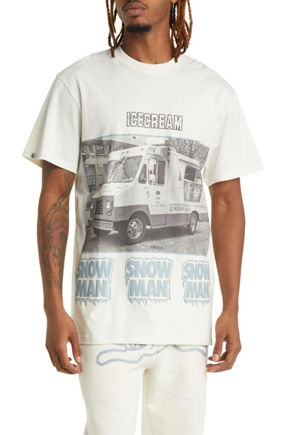 Shop Icecream Blue Raspberry Graphic T-shirt In Whisper White