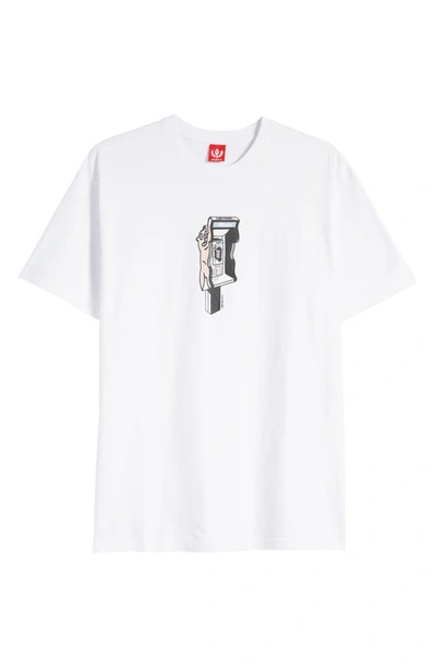 Shop Icecream Call My Bluff Cotton Graphic T-shirt In White