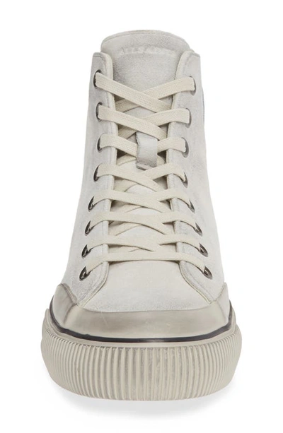 Shop Allsaints Dumont High Top Sneaker In Chalk White