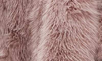 Shop Topshop Faux Fur Longline Coat In Pink