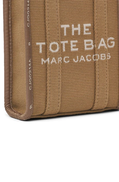 Shop Marc Jacobs The Jacquard Crossbody Tote Bag In Camel