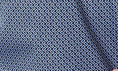Shop Maceoo Einstein Micro Cube Blue Contemporary Fit Button-up Shirt