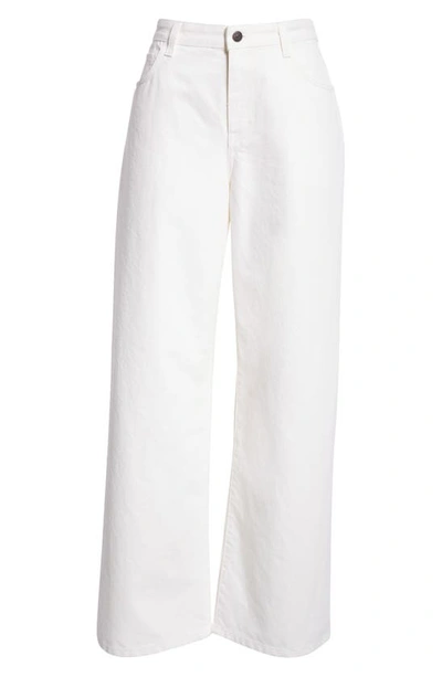 Shop The Row Eglitta Wide Leg Jeans In White