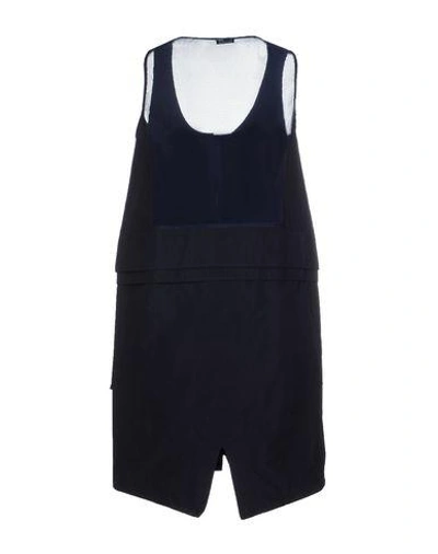 Shop Jil Sander Short Dress In Dark Blue