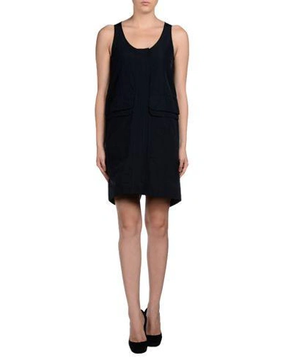 Shop Jil Sander Short Dress In Dark Blue