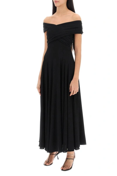 Shop Khaite Bruna Jersey Maxi Dress In Black
