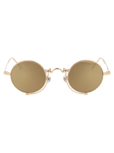 Shop Matsuda Sunglasses In Brushed Gold