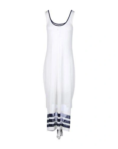 Shop Y-3 3/4 Length Dress In White