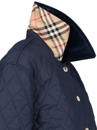 Shop Burberry Jackets In Blue