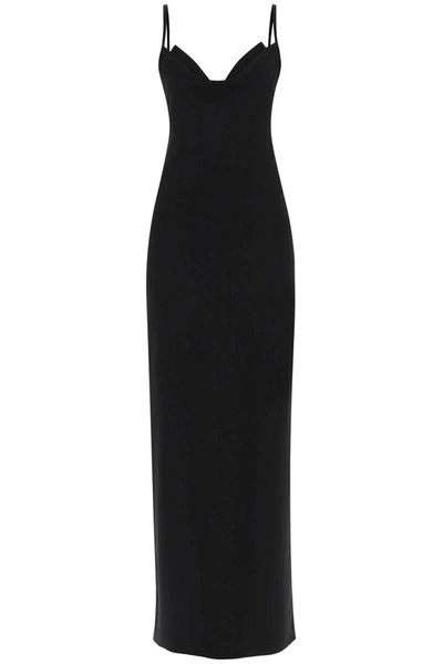 Shop Mvp Wardrobe Manzoni Maxi Slip Dress In Black